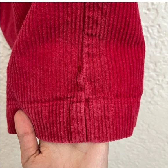 Rolla’s Corduroy Sailor Wide Leg Cropped Jeans Pants bright red Size Small - Picture 11 of 12